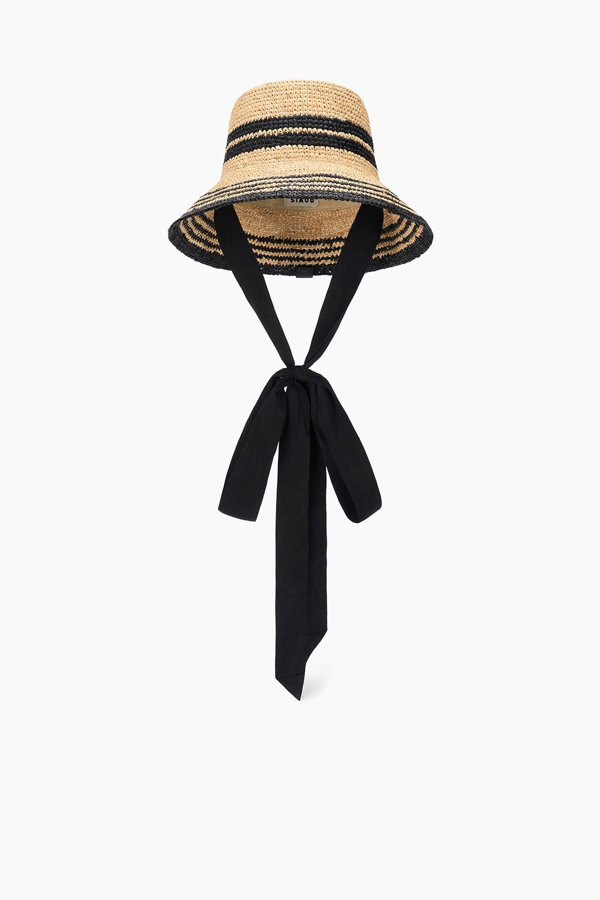 RITA RIBBON HAT | NATURAL BLACK