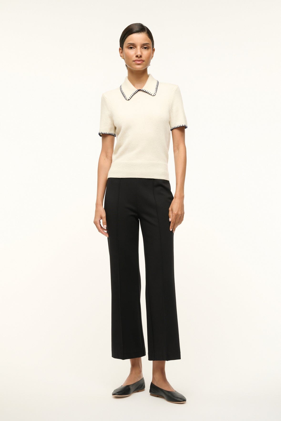 WINDSOR TOP | IVORY NAVY