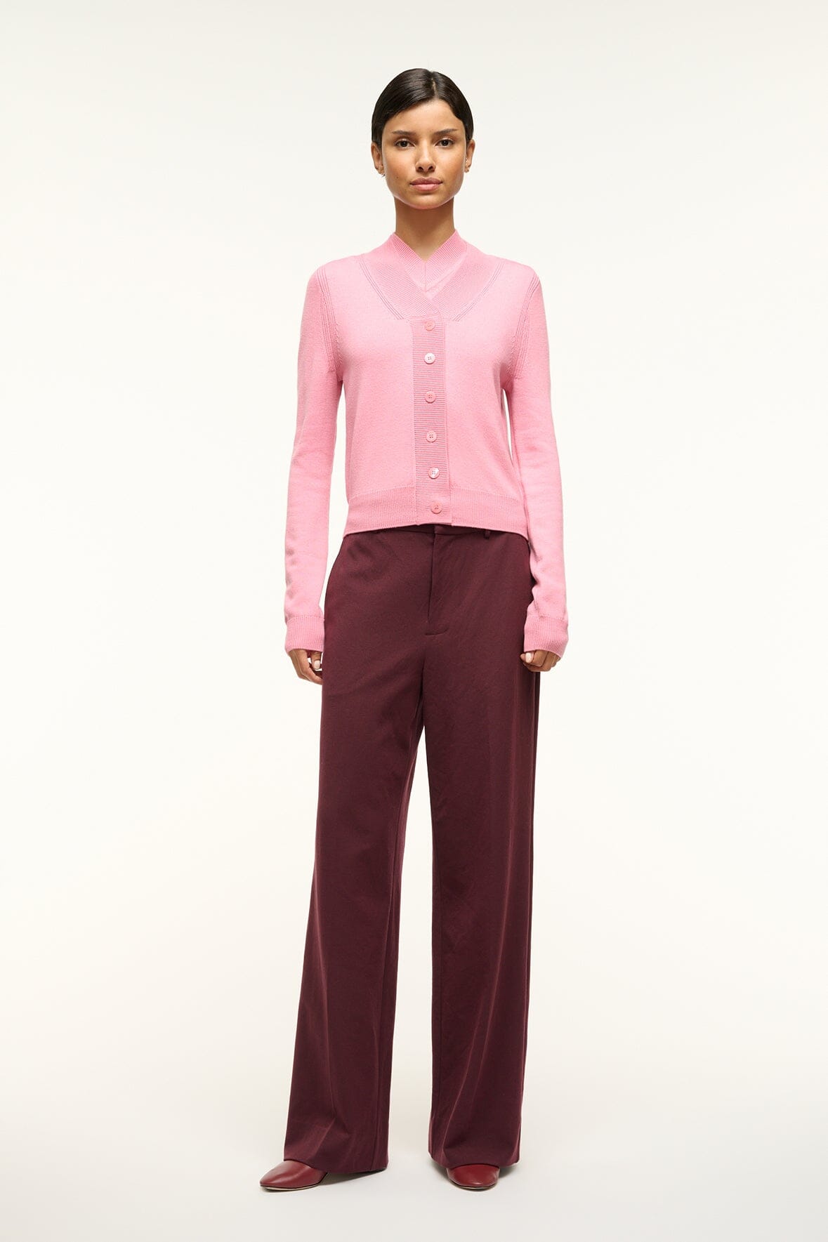BAXTER CARDIGAN | DAMASK PINK
