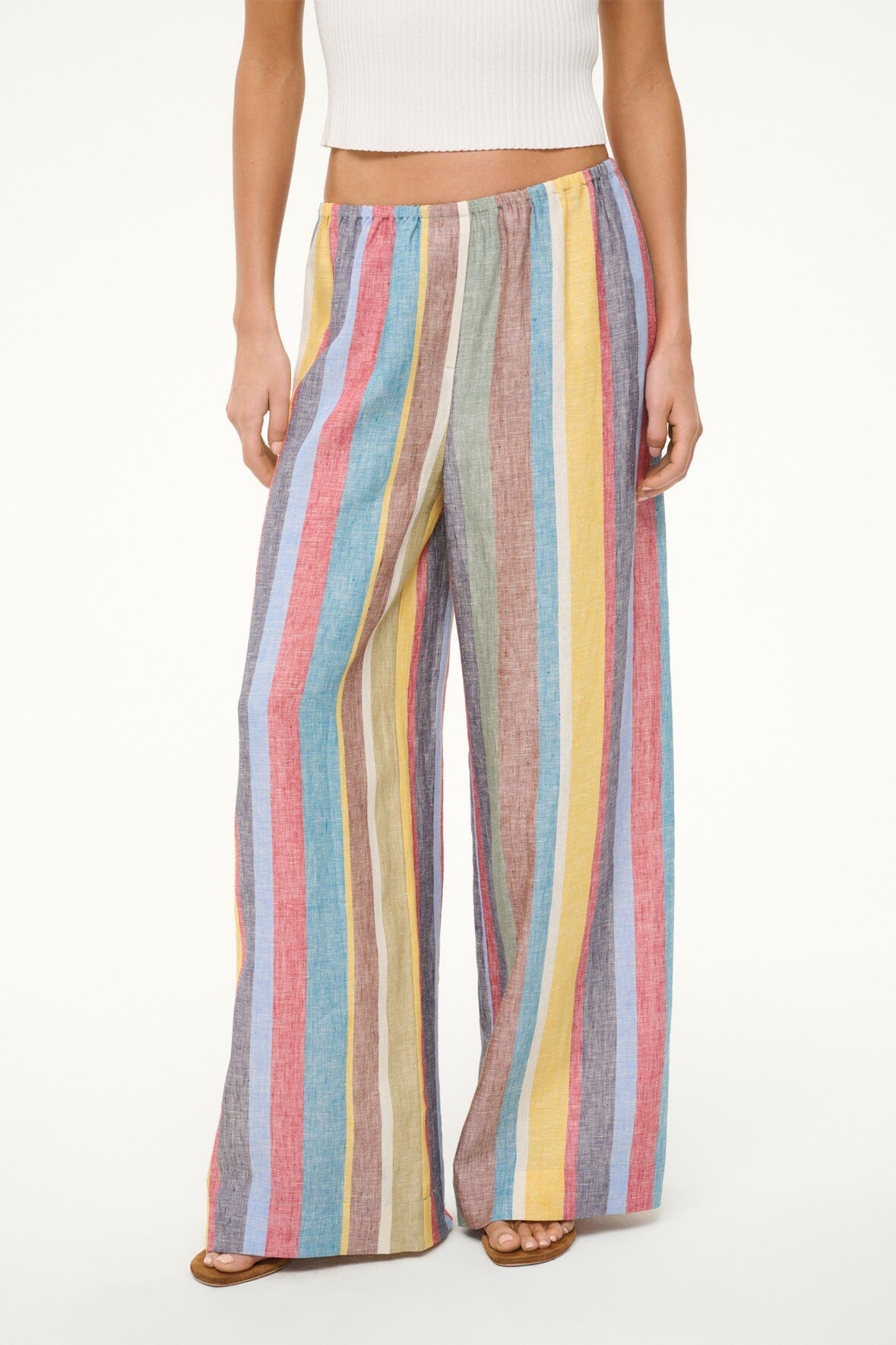 BONFIRE LINEN PANT | MARKET STRIPE
