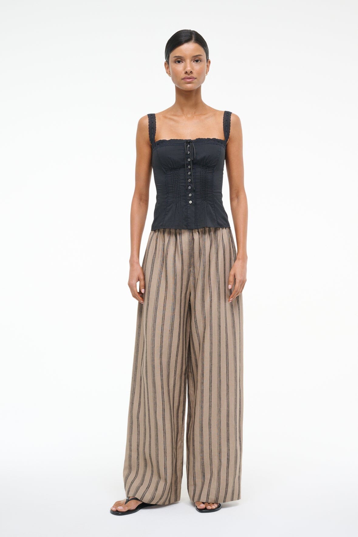 BONFIRE LINEN PANT | SAHARA STRIPE