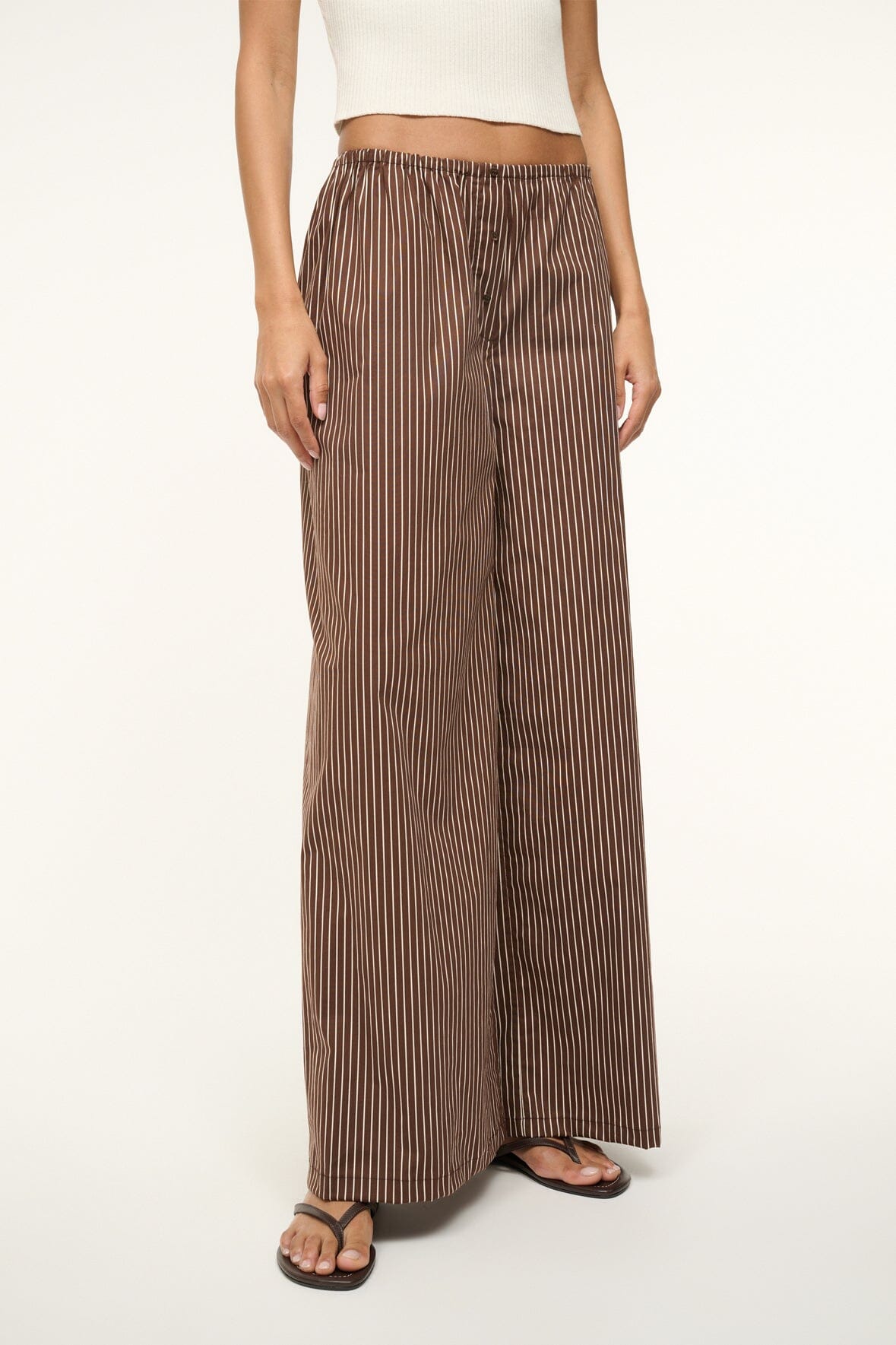 BONFIRE PANT | DARK OAK MICRO STRIPE