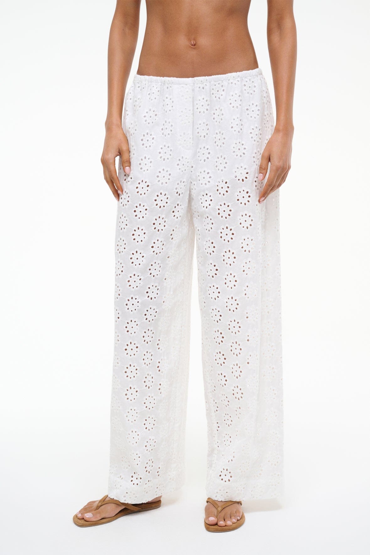 BONFIRE PANT | WHITE EYELET