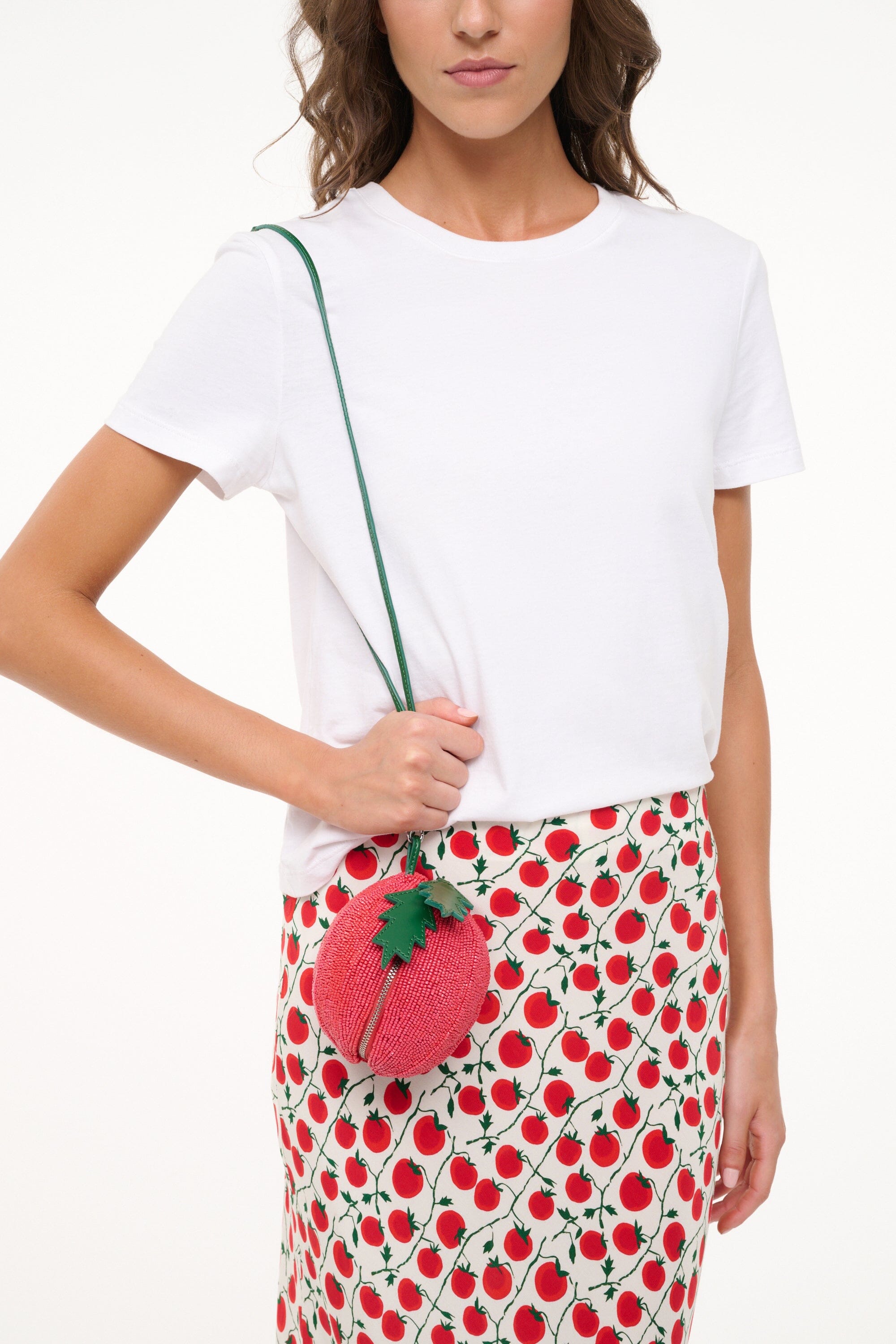 CAMPARI BEADED BAG | TOMATO