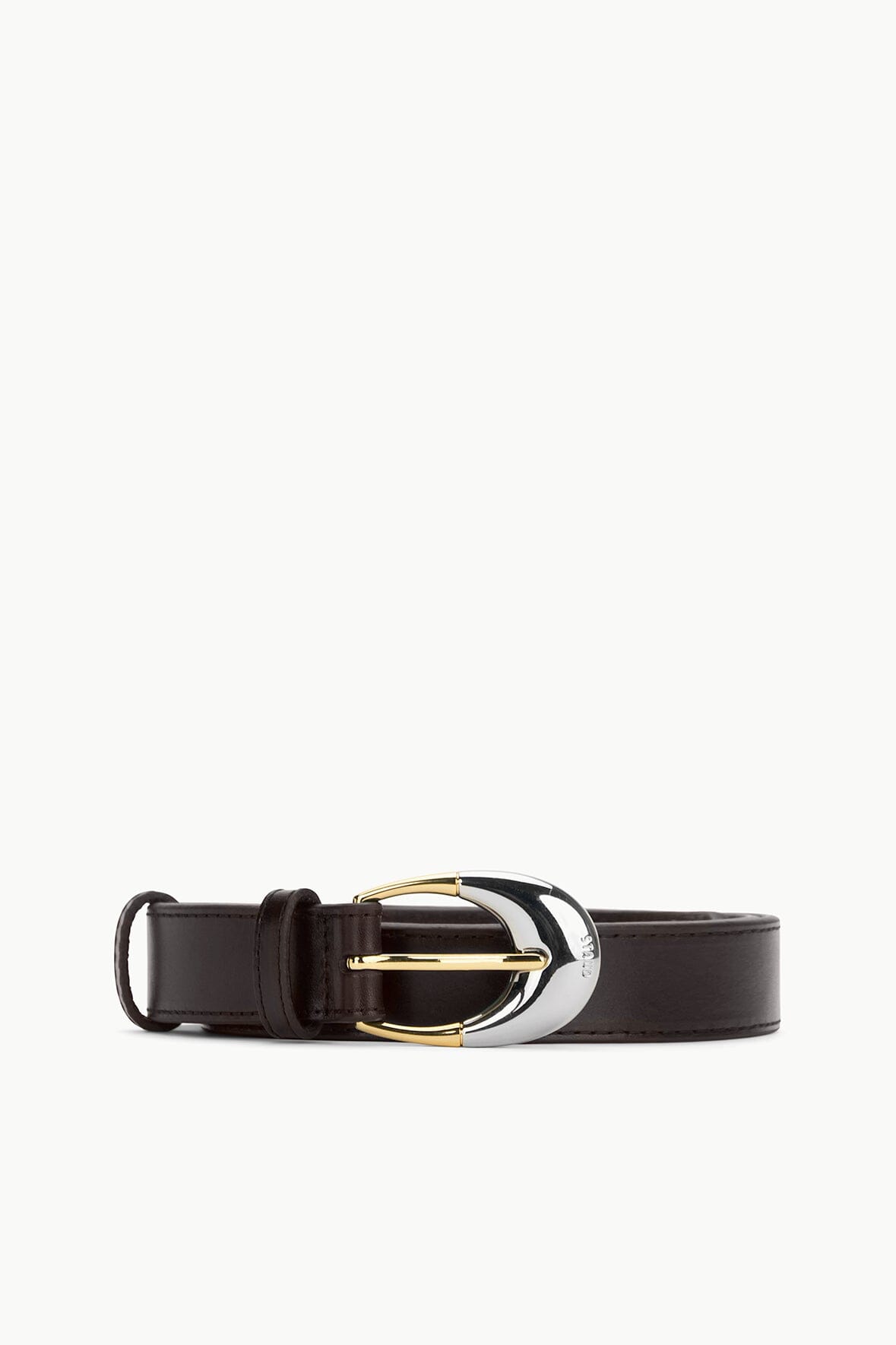 MOON BUCKLE BELT - 26MM | ESPRESSO TWO-TONE