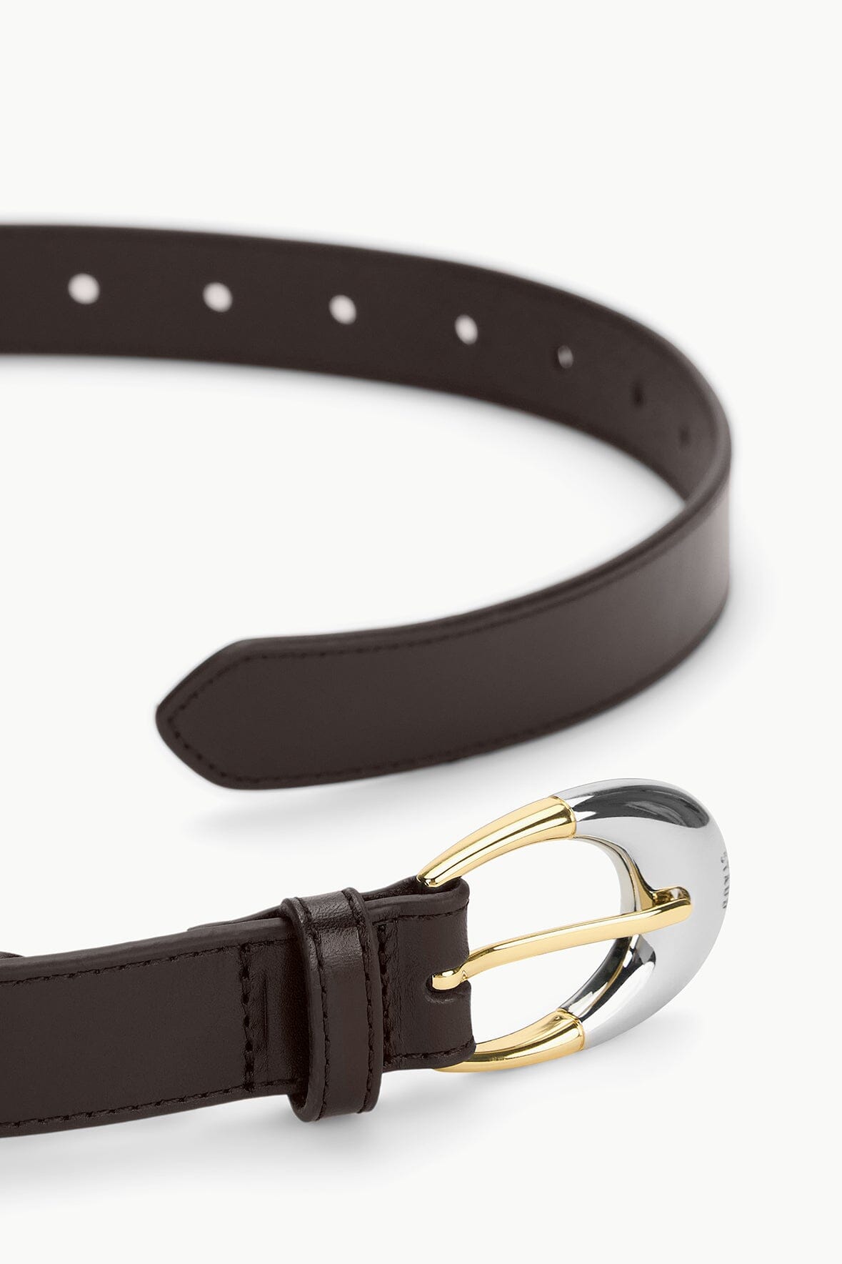 MOON BUCKLE BELT - 26MM | ESPRESSO TWO-TONE