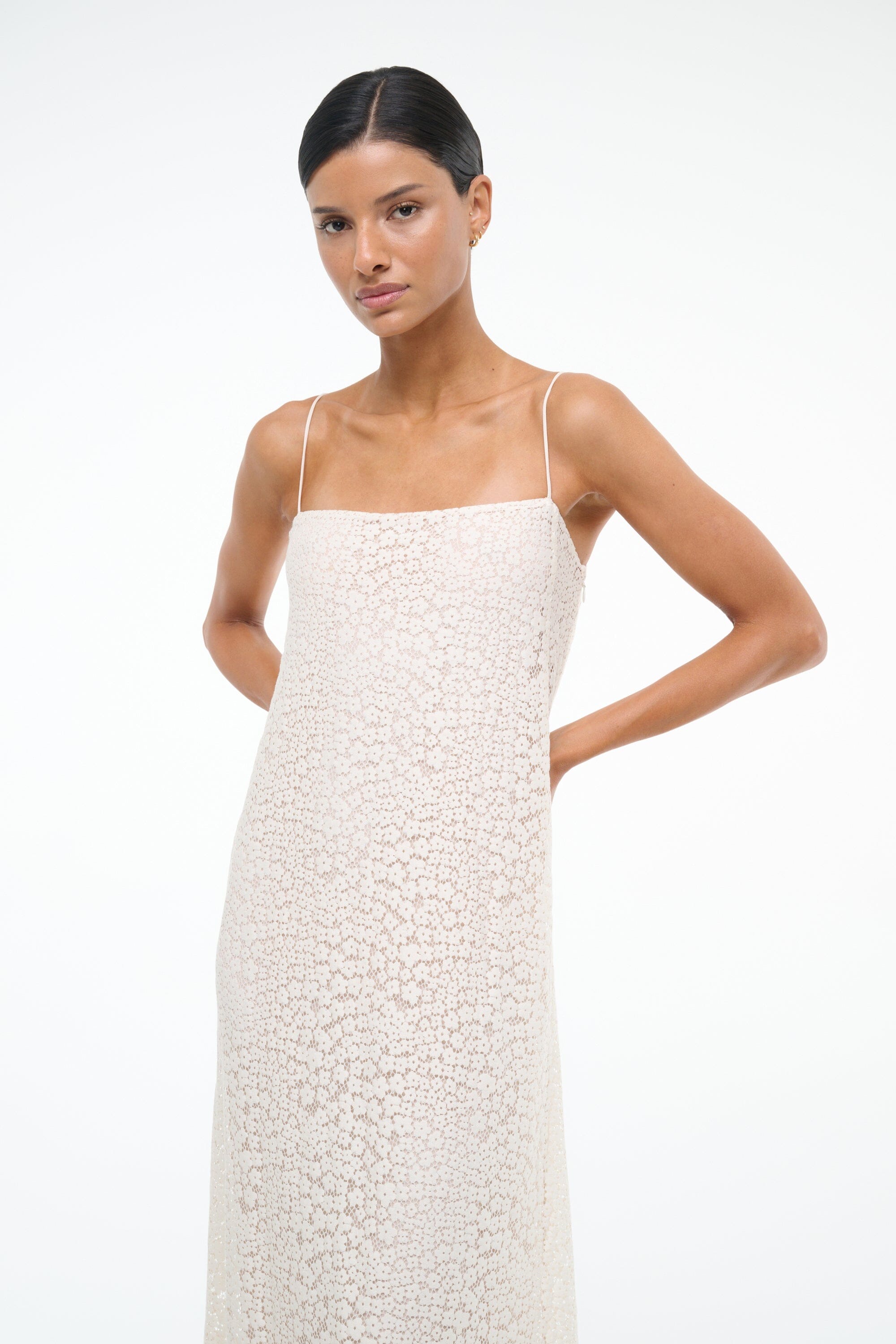 DELFINA DRESS | TINY BLOOM IVORY