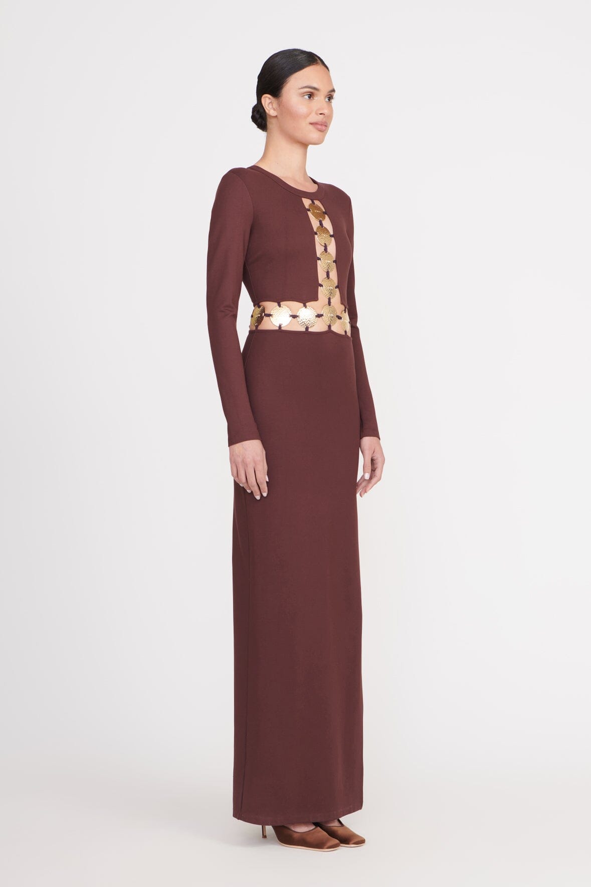 DELPHINE DRESS | DARK CHOCOLATE