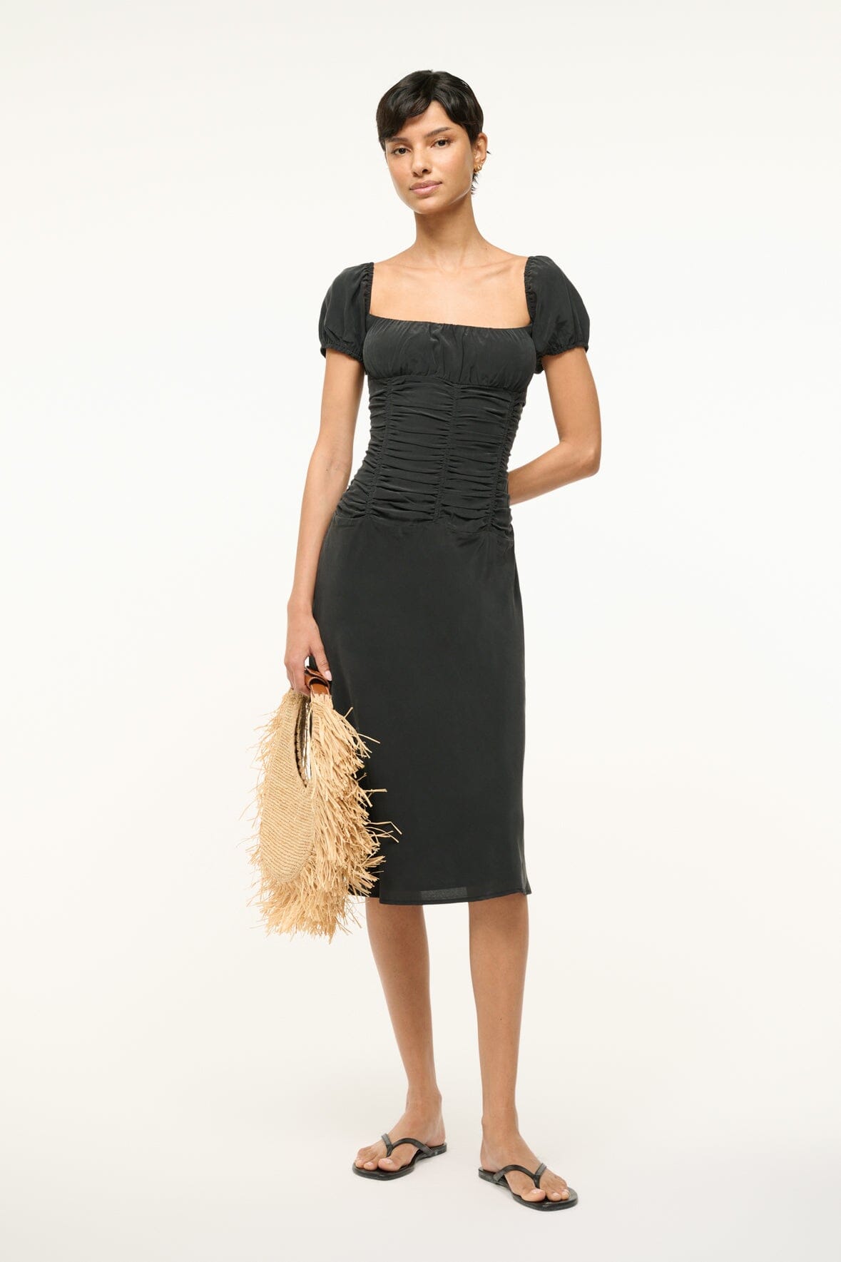 ELBA SILK DRESS | BLACK