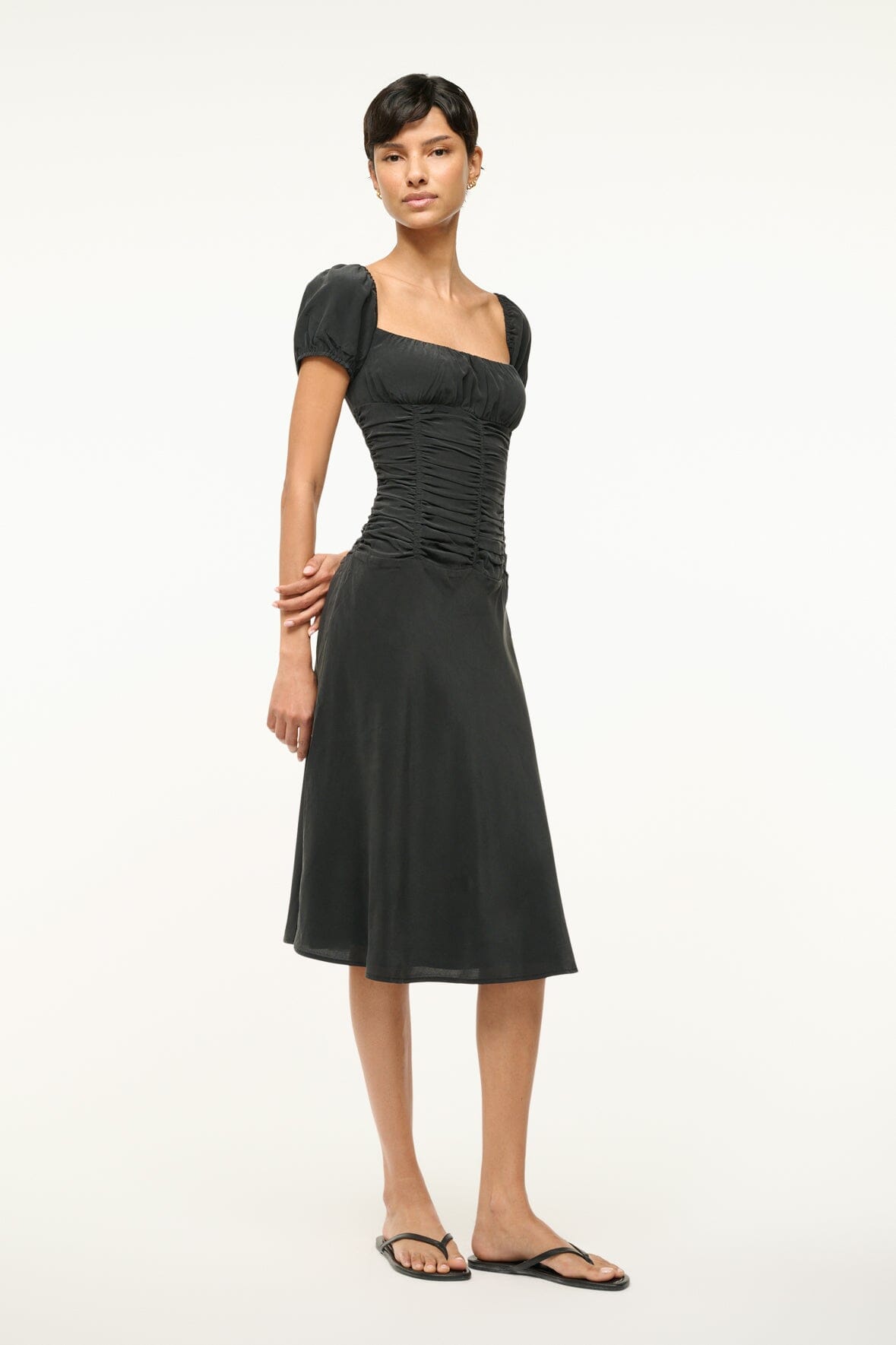 ELBA SILK DRESS | BLACK