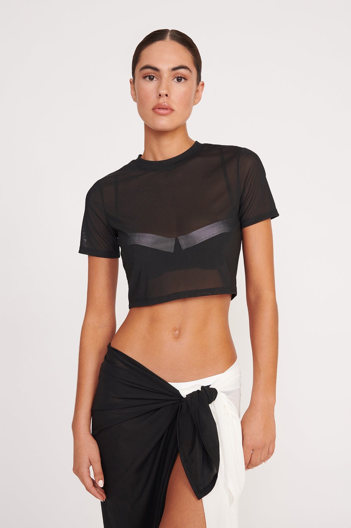 FERNANDA COVERUP TOP | BLACK
