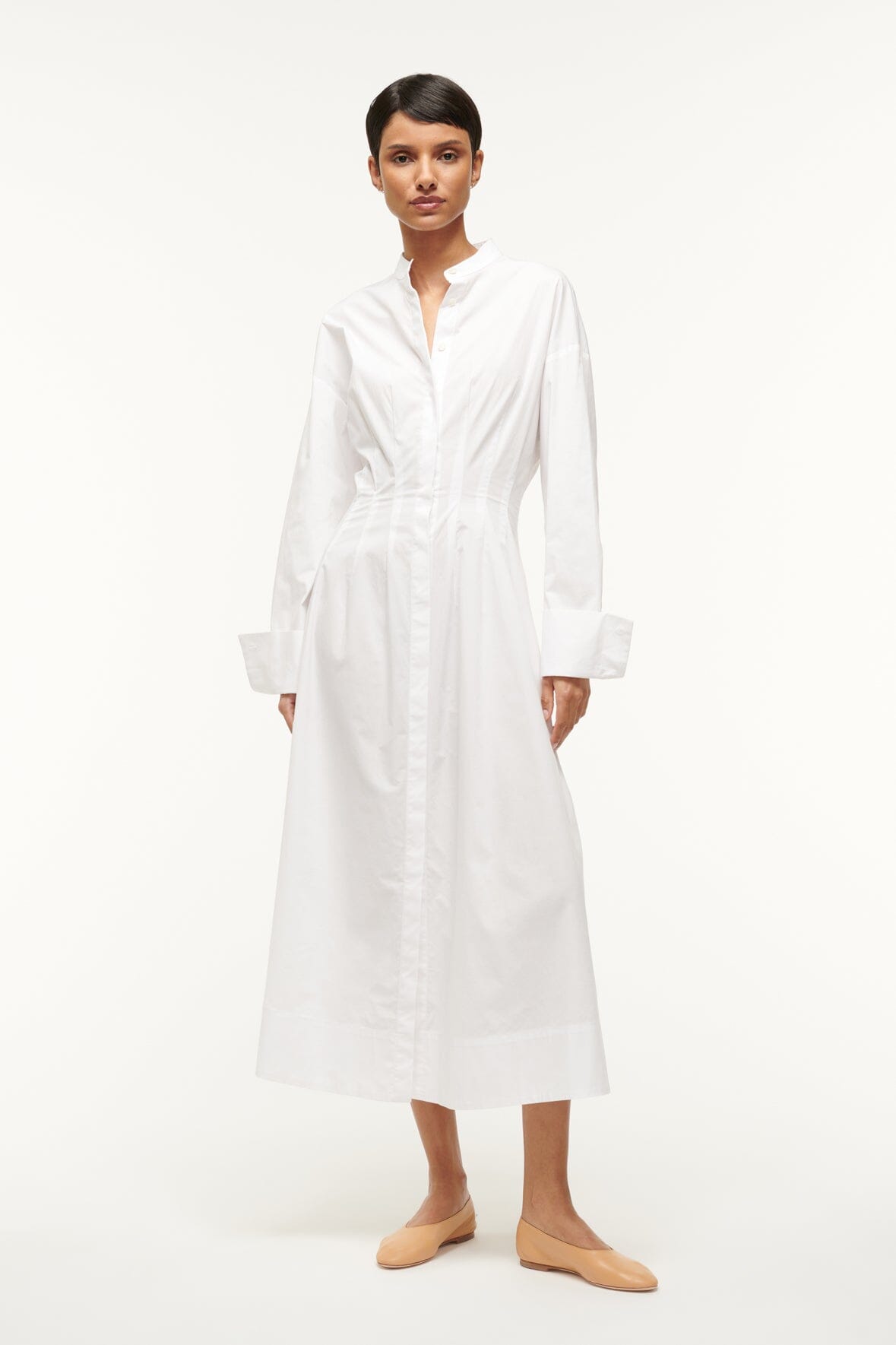 MIDI LORENZA DRESS | WHITE