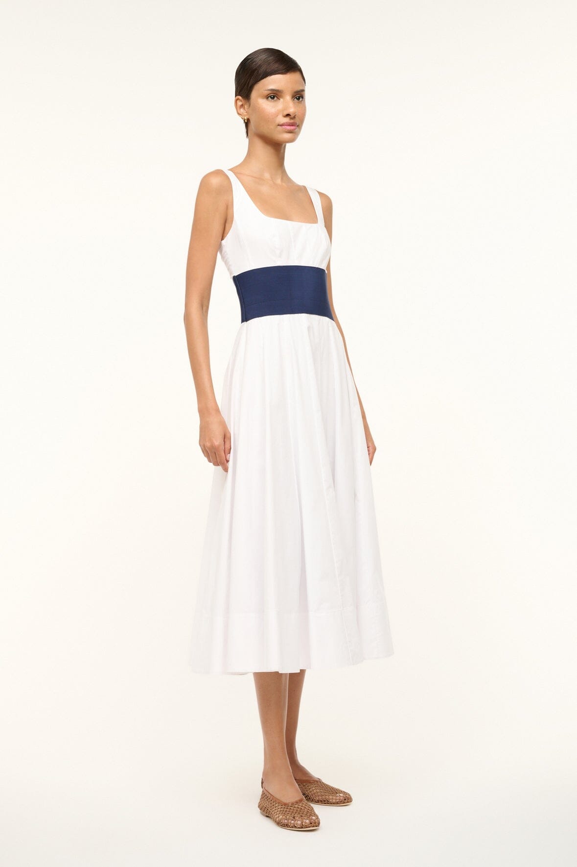 RIG DRESS | WHITE NAVY