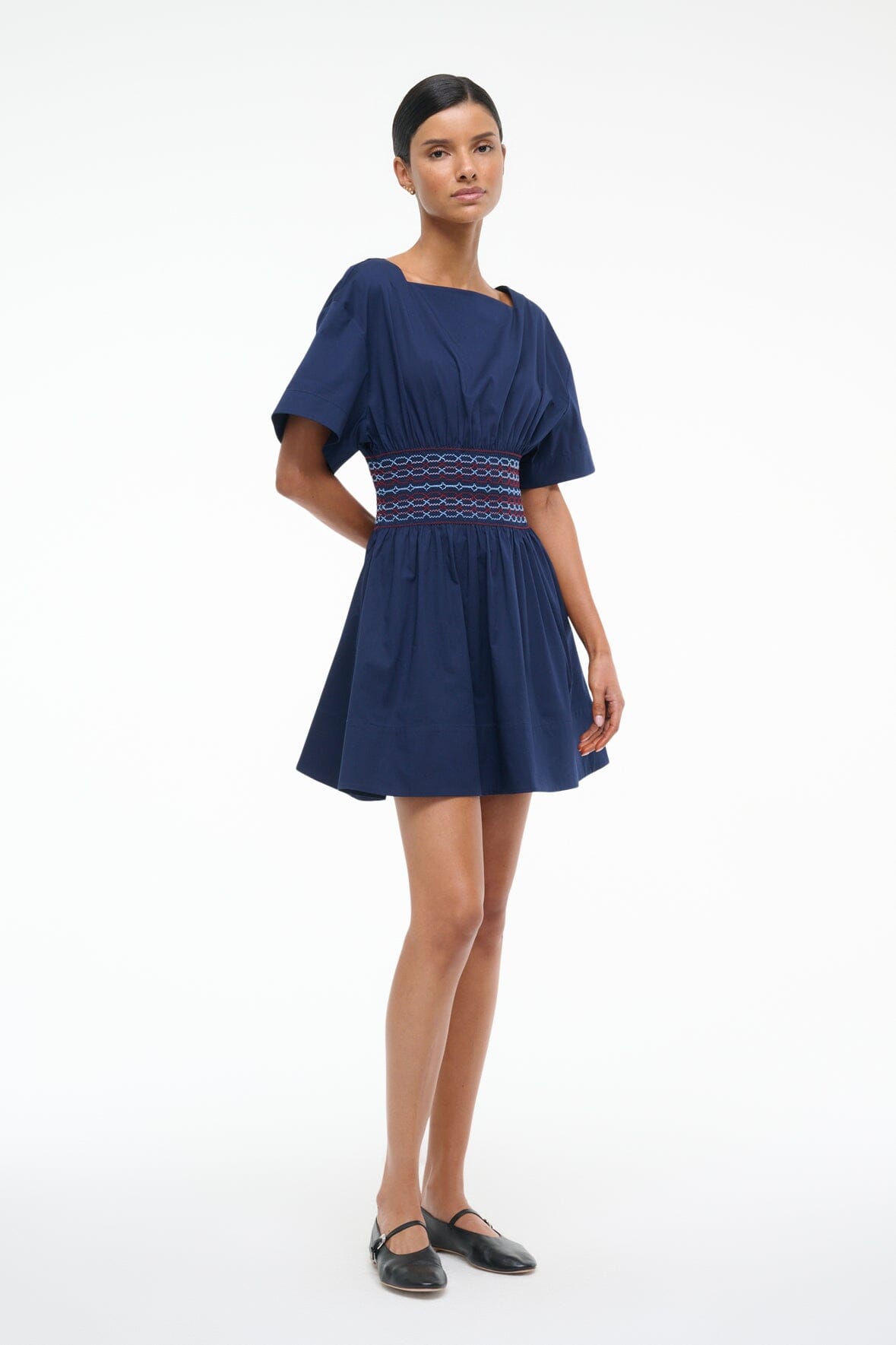 AMY MINI DRESS | NAVY