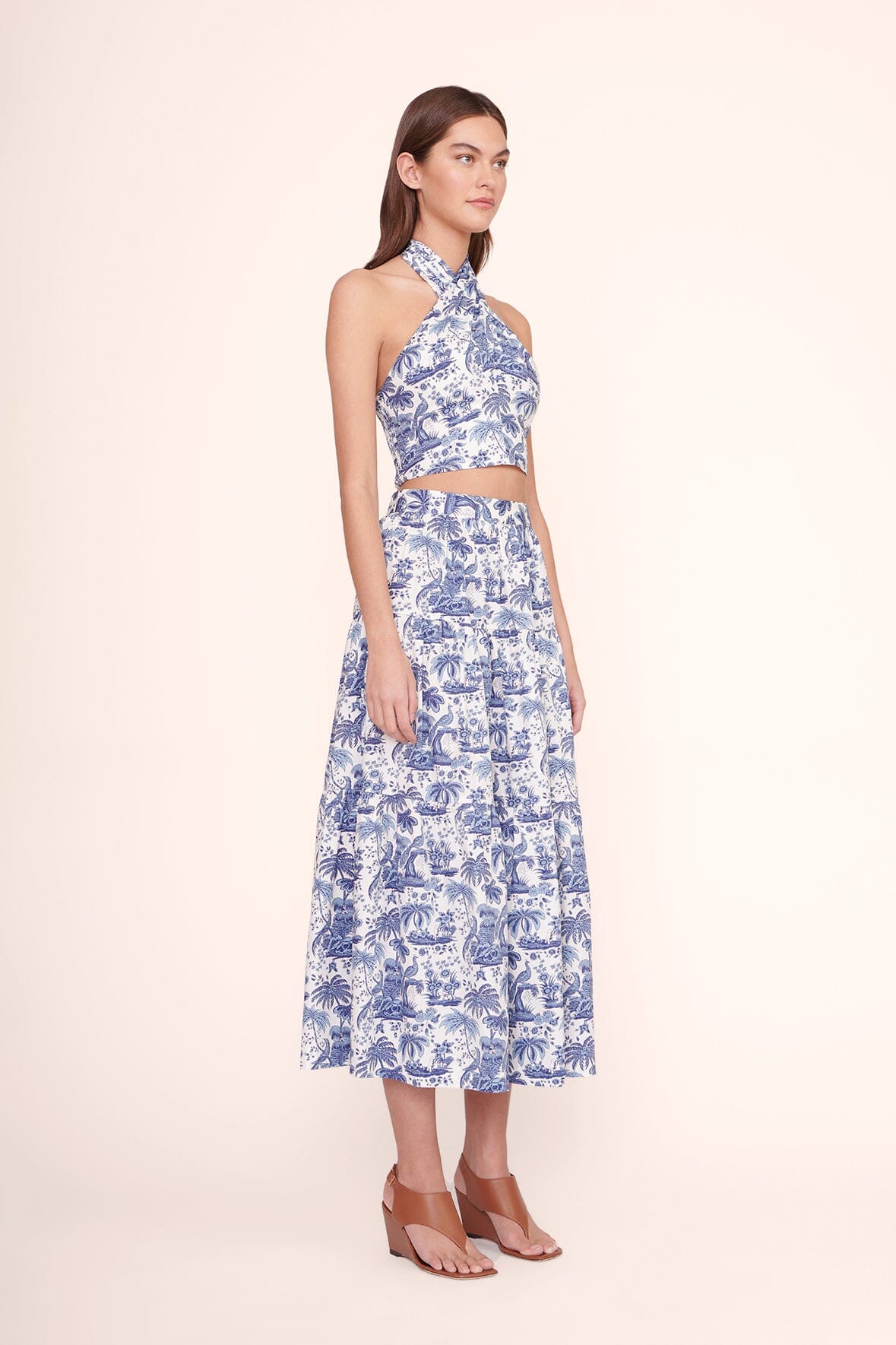 SMOCKED KAI TOP | BLUE TOILE
