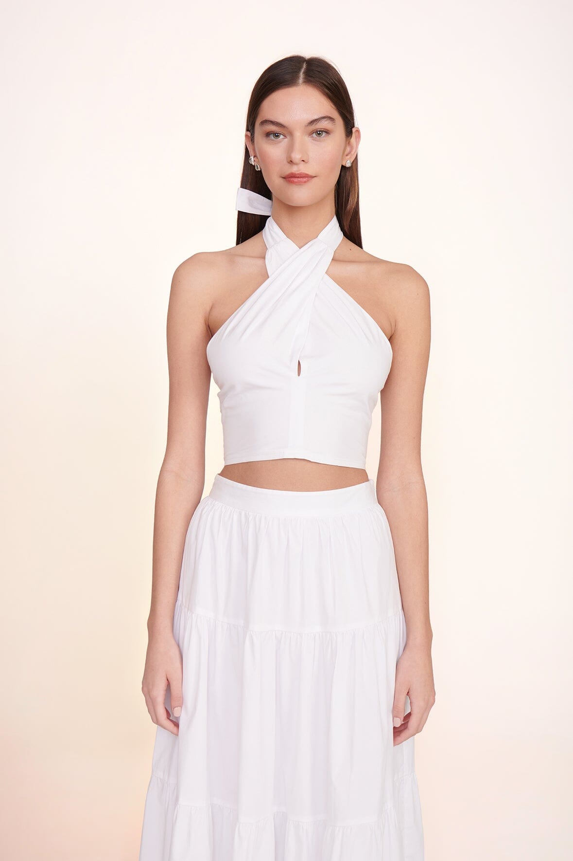 SMOCKED KAI TOP | WHITE