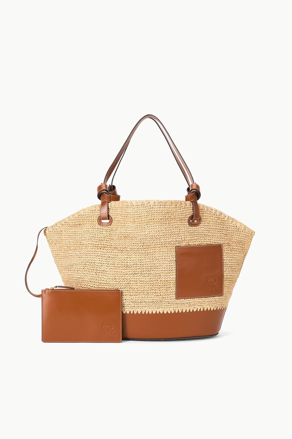 ST. REGIS SQUILLO RAFFIA TOTE | NATURAL TAN