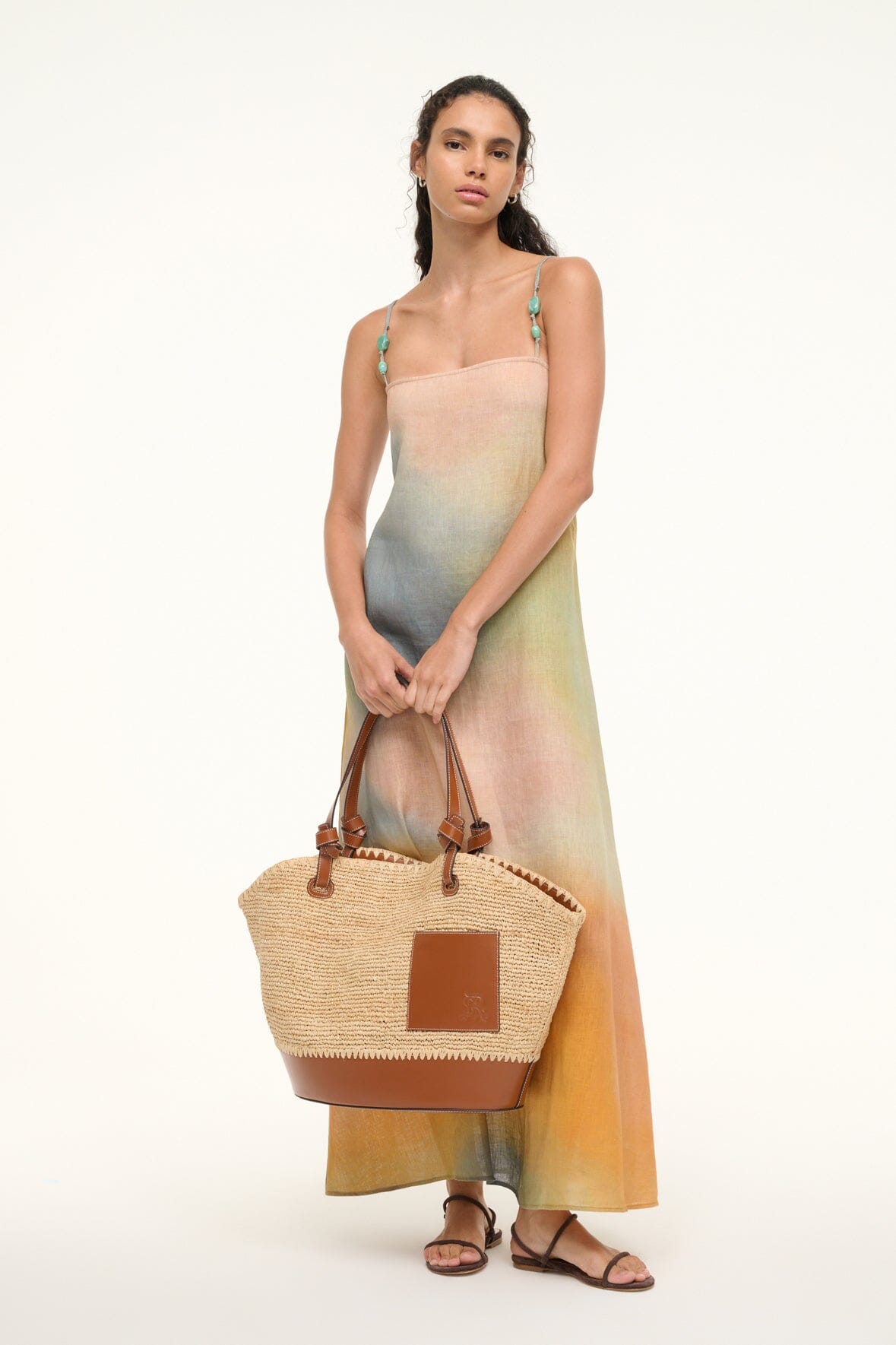 ST. REGIS SQUILLO RAFFIA TOTE | NATURAL TAN