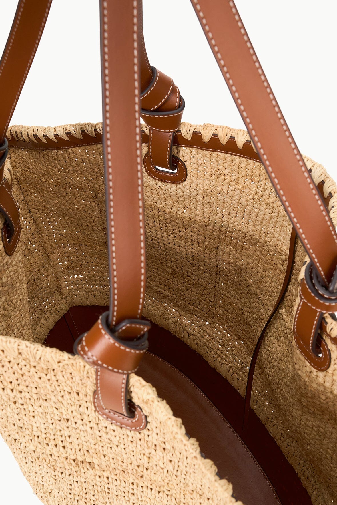 ST. REGIS SQUILLO RAFFIA TOTE | NATURAL TAN