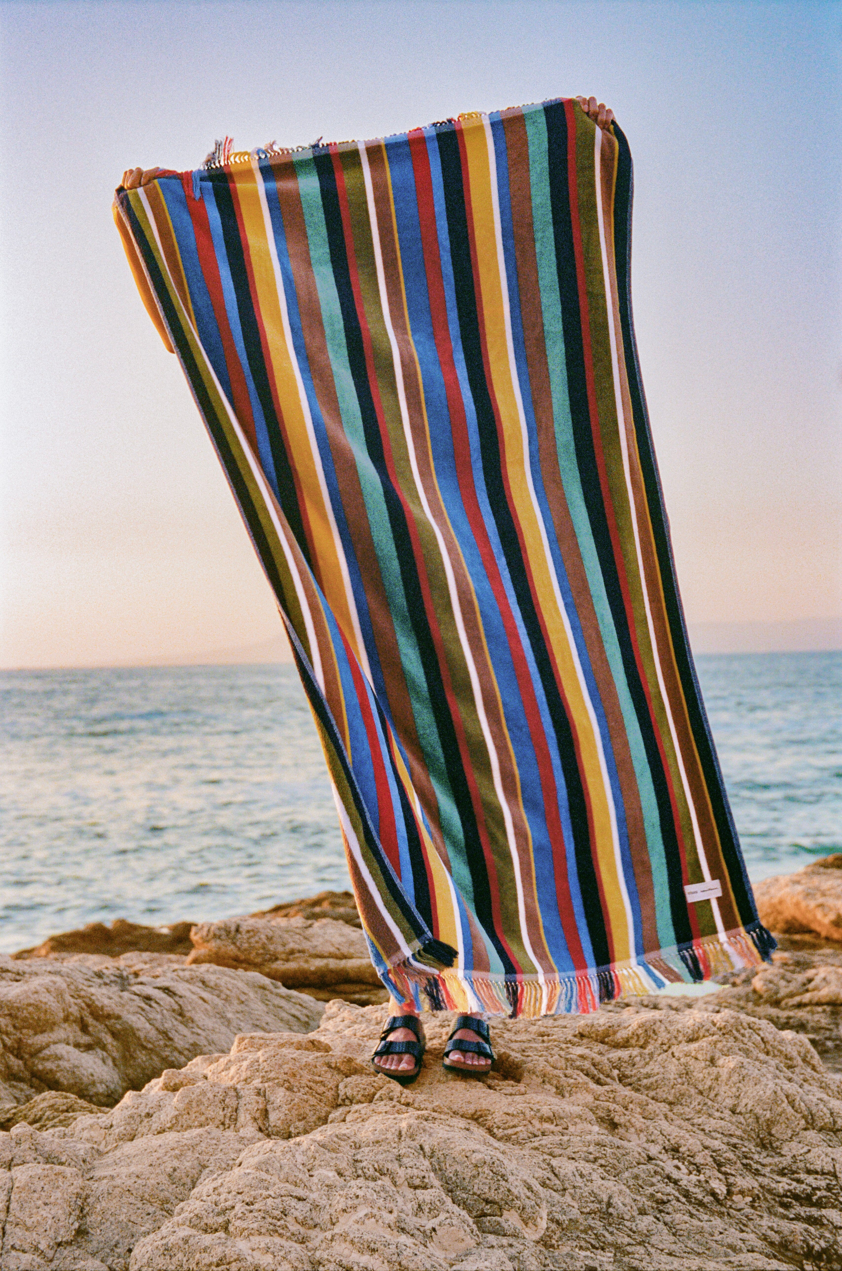 STAUD x BUSINESS & PLEASURE CO. BEACH TOWEL | MARKET STRIPE