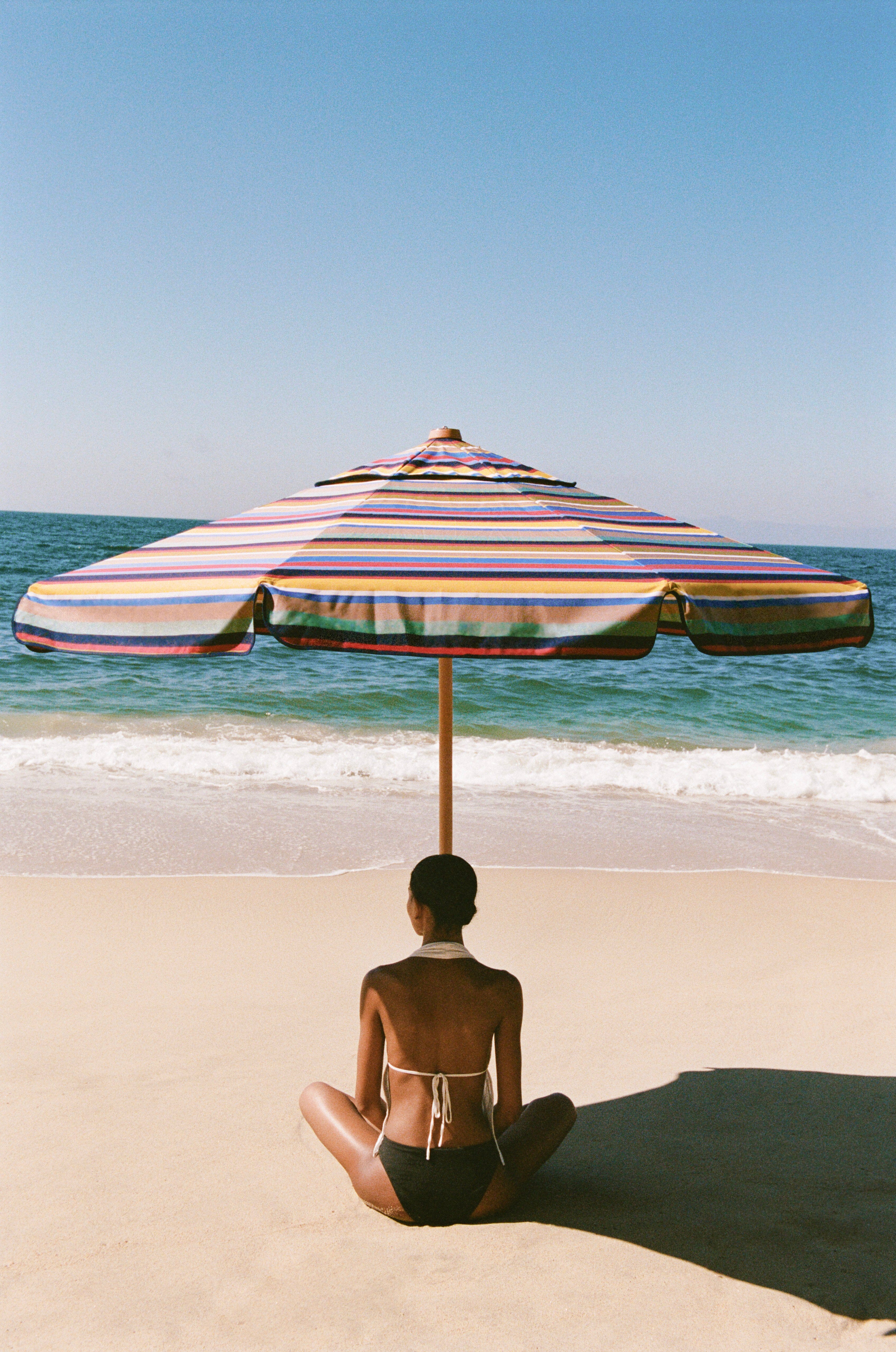 STAUD x BUSINESS & PLEASURE CO. MARKET UMBRELLA | MARKET STRIPE